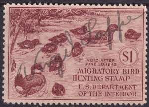 #RW8 Used, VF, Small thins (CV $50 - ID30723) - Joseph Luft