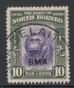 North Borneo 1945 Orangutan BMA Overprint 10c Scott # 214 U SON