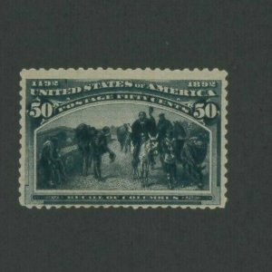 1893 United States Postage Stamp #240 Mint F/VF Never Hinged w/ Small Fault