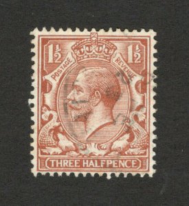 GB - UNITED KINGDOM - USED STAMP - GEORGE V - 1 1/2p