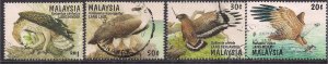 Malaysia 1996 QE2 Set Birds of Prey used ( K1180 )