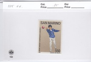 San Marino 1115 Bocce mnh