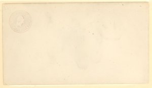 US U429 1915 2c George Washington EFO stationary, envelope folded in reverse putting George inside and to the left