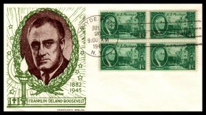 US 930 Franklin D Roosevelt Smartcraft Special U/A FDC