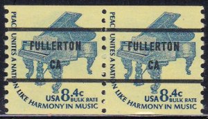 Precancel - Fullerton, CA PSS 1615C-81 MNH Coil Pair