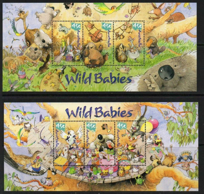 AUSTRALIA SGMS2150 2001 WILD BABIES MNH