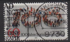 Germany 1981 - Scott 1365 used - 60 pf, Social insurance 