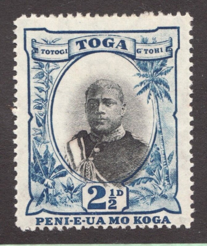 1897 Tonga / Toga Sc# 42 - 2½ Pence, King George II - MH Cv$13