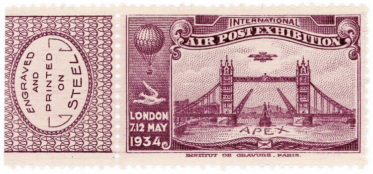 (I.B) Cinderella : APEX International Air Post Exhibition (London 1934)
