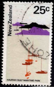 New Zealand Scott 454 Used Hauraki Maritime Park stamp