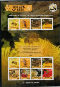 Isle of Man 2024 MNH Stamps Mini Sheet Bees Beekeeping Honey Insects