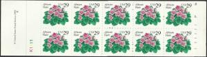 # BK176 MINT NEVER HINGED Booklet AFRICAN VIOLETS