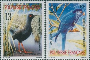 French Polynesia 1990 Sc#540-541,SG590-591 Birds set MNH