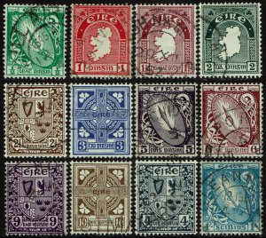 Ireland #106-117 Used - Definitives Set (1940-42)