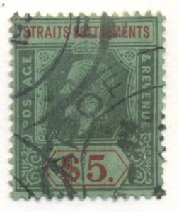 STRAITS SETTLEMENTS #201 Used, Scott $45.00