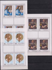 Czech Republic 2000 Art Paintings A. Mucha Mi.274 /6 Sheets MNH