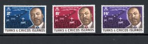 Turks & Caicos Islands 178-180 MH 1968 MLK