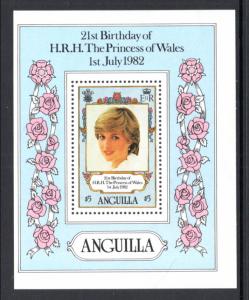 Anguilla 491 Princess Diana Souvenir Sheet MNH VF