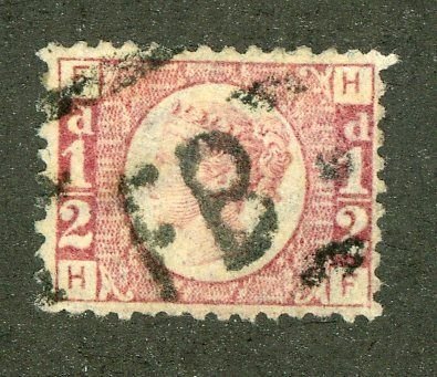 1079 GBx 1870 #58 pl 1used SCV $90.00 (offers welcome)