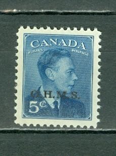 CANADA 1950 OHMS OVPT #O15A  MNH