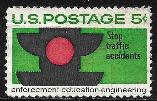 USA 1272: 5c Traffic Signal, used, VF