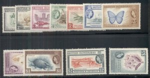 BRITISH HONDURAS #144/55, Complete set except for #150 (.60¢), og, NH, VF