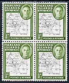 Falkland Islands Dependencies 1946-49 KG6 Thin Maps 1/2d ...