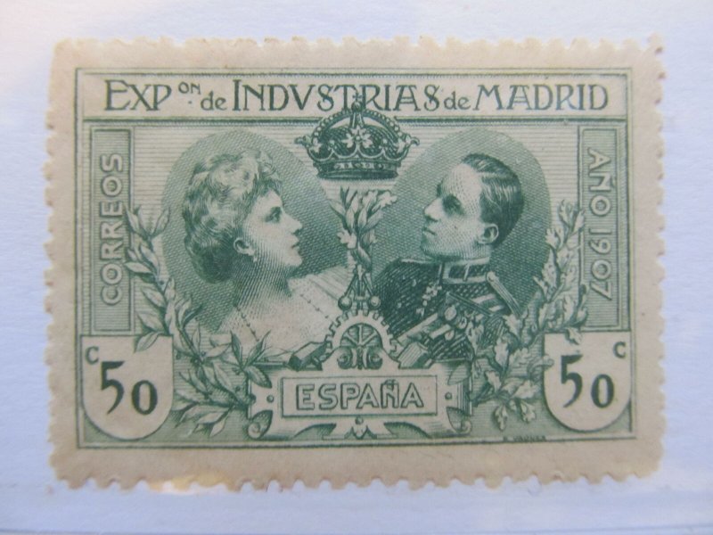 Spanien Espagne Spain 1907 50c Madrid Industrial Exposition fine MH* A5P3F263