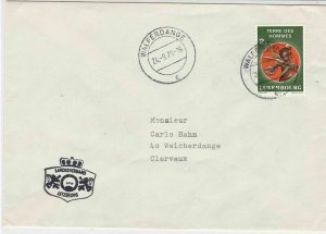 Luxembourg 1979 Walferdange Cancels Crest lion Slogan Stamps Cover Ref 25625