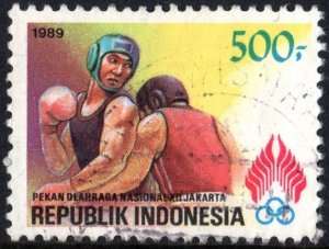 Indonesia SC#1406 500 Rp National Sports Week (1989) Used