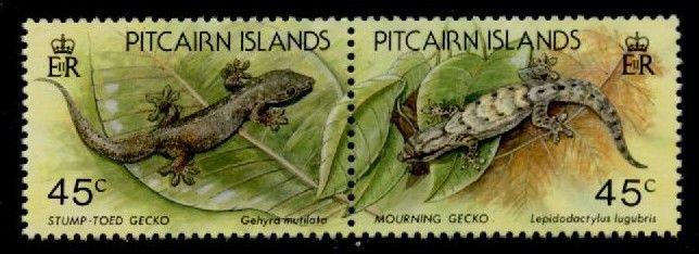 Pitcairn Islands 391a, 394a MNH Lizards