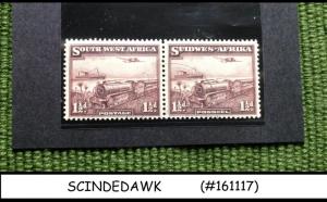 SOUTH WEST AFRICA - 1931-37 RAILWAY TRAINS SCOTT#110 - 2V PAIR - USED