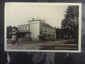 1940 Klanovice Bohemia Moravia Germany RPPC Cover Train Station