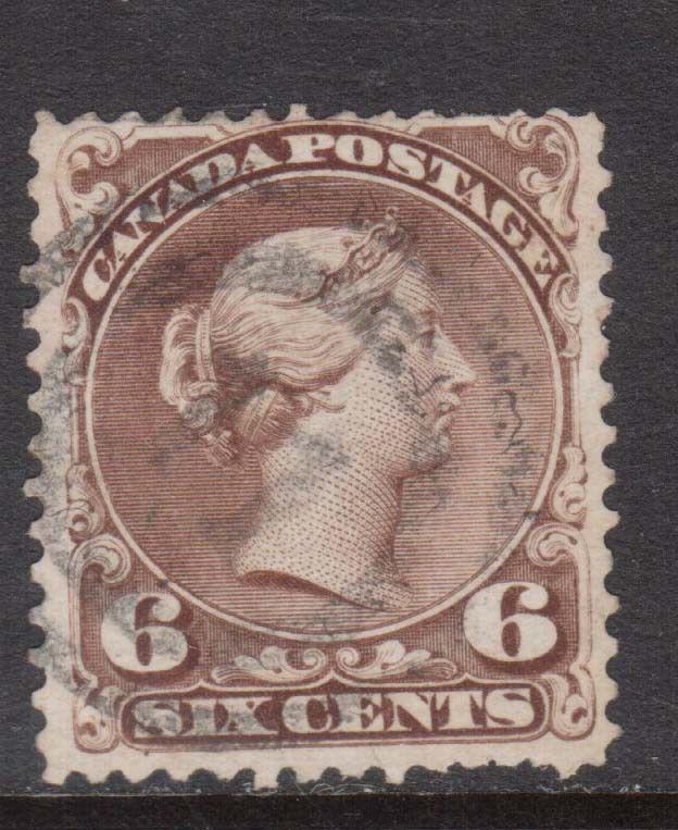 Canada #27 Used With 2 Ring 11 Cancel