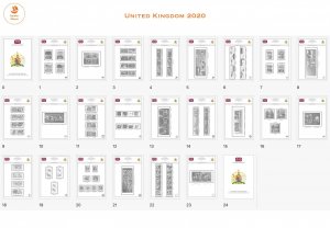 GREAT BRITAIN 2020 - Printable Stamp Album