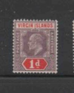 VIRGIN ISLANDS #30 1904 2p KING EDWARD VII MINT VF NH O.G a