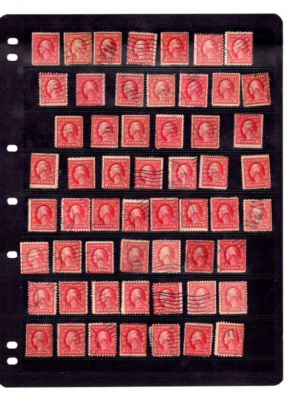 US Stamp 450+ Used Washington Franklins UNCHECKED