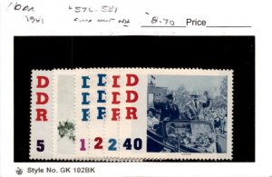 Germany - DDR, Postage Stamp, #576-581 Mint NH, 1961 Gherman Titov (AD)