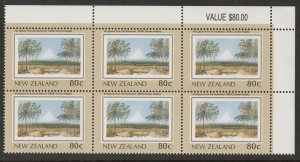 New Zealand 1988 80c Heritage - The Land Value Block UHM