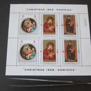 Dominica 1968 Sc 241 Christmas Religion set MNH