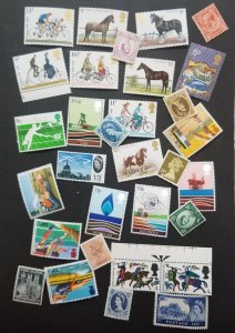 GB Great Britain Unused Mint MNH OG Stamp Lot Collection T5426