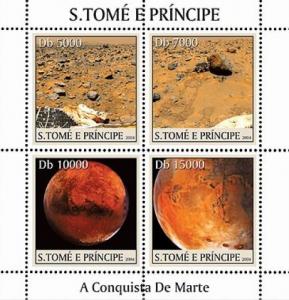 SAO TOME E PRINCIPE 2004 SHEET CONQUEST OF MARS SPACE st4315