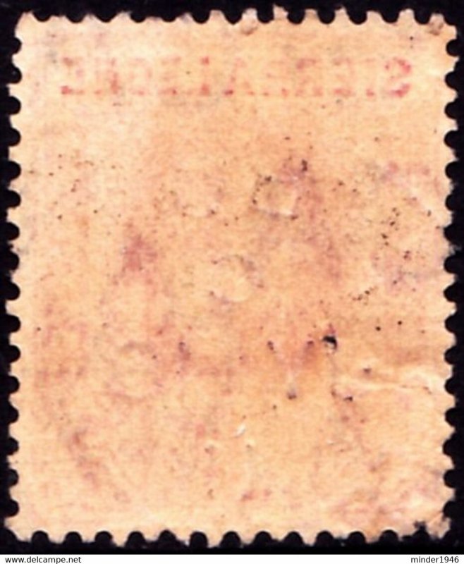 SIERRA LEONE 1907 KEDVII 1d Carmine SG100 Used
