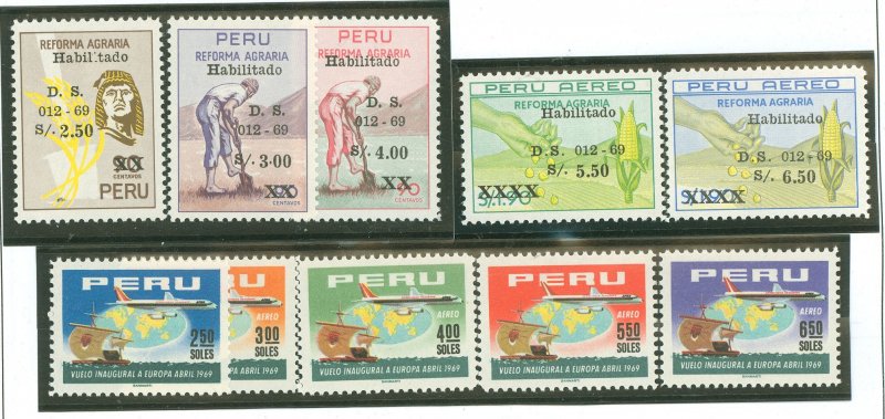 Peru #510-512/C232-C233/ Unused Single (Complete Set)