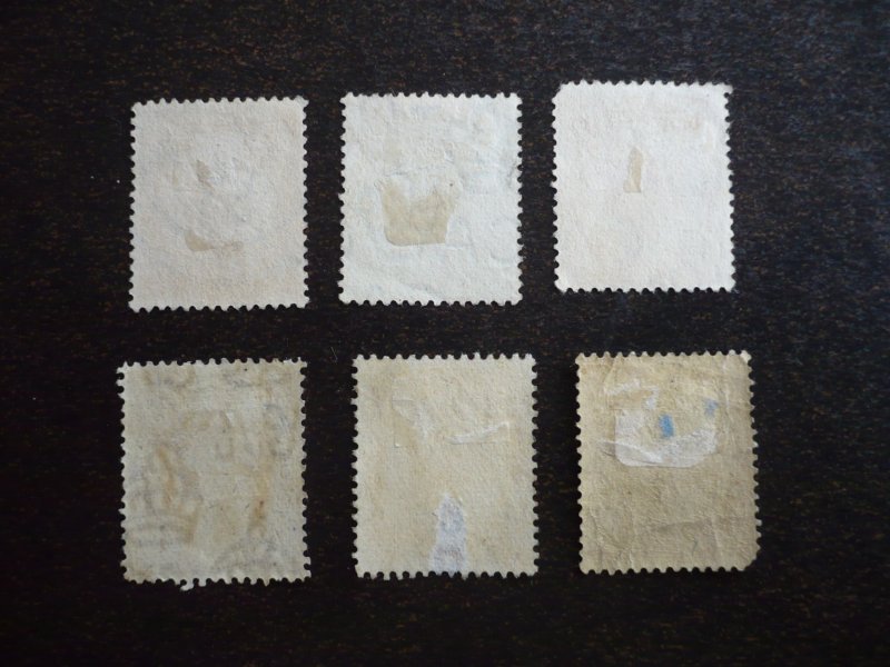 Stamps - Kedah - Scott# 23,25,28-31 - Used Part Set of 6 Stamps