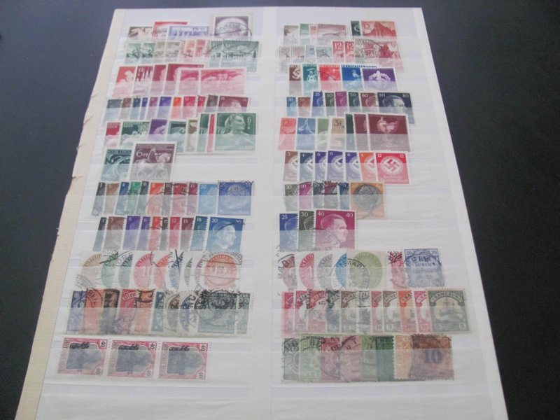 GERMANY 1920S-1940S MOSTLY USED LOT  MANY SETS (124)