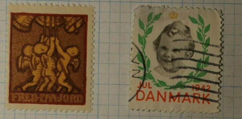 Denmark Christmas Seal WW Charity Seal Poster Stamp