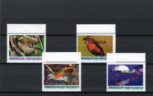 Cabinda (Angola) Birds ovpt.Red Set (4) MNH VF 