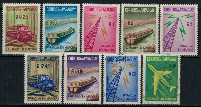 Paraguay #577-81,C278-81*/u  CV $3.90