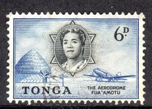 TONGA --  1953 -- SG 108 - 6d value -Used